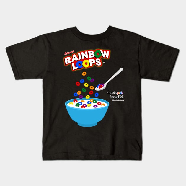 Rainbow Loops Kids T-Shirt by ShawnIZJack13